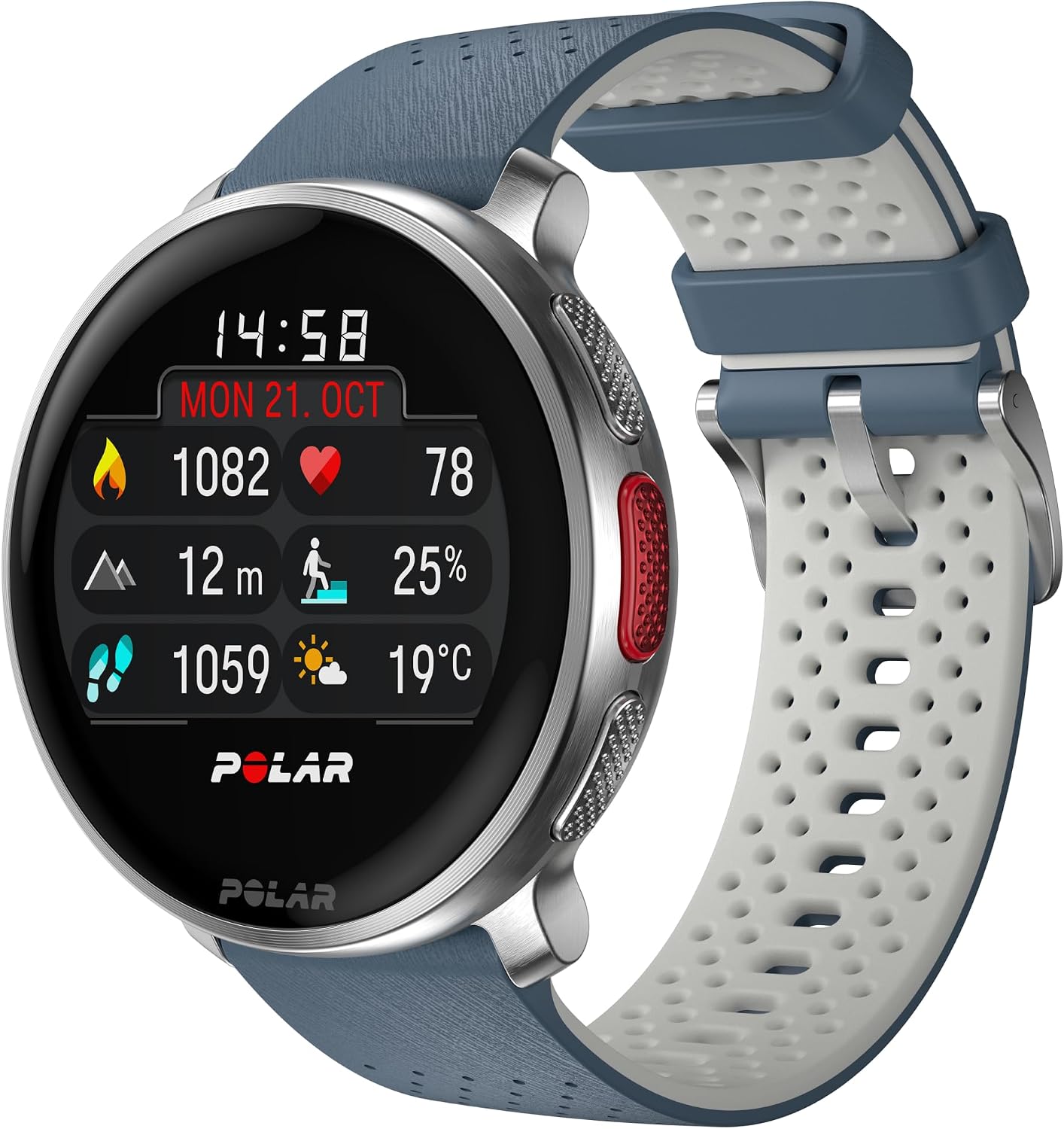 Polar Vantage V3, Sport Watch with GPS, Advanced Heart Rate Monitor, and Extended Battery Life, Smart watch for men and women, Offline Maps, Running Watch, Triathlon Watch