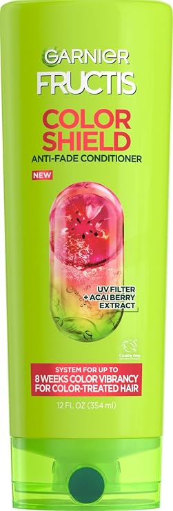 Garnier Fructis Color Shield Anti-Fade Conditioner for Color Treated Hair, 12 Fl Oz, 1 Count (Packaging May Vary)