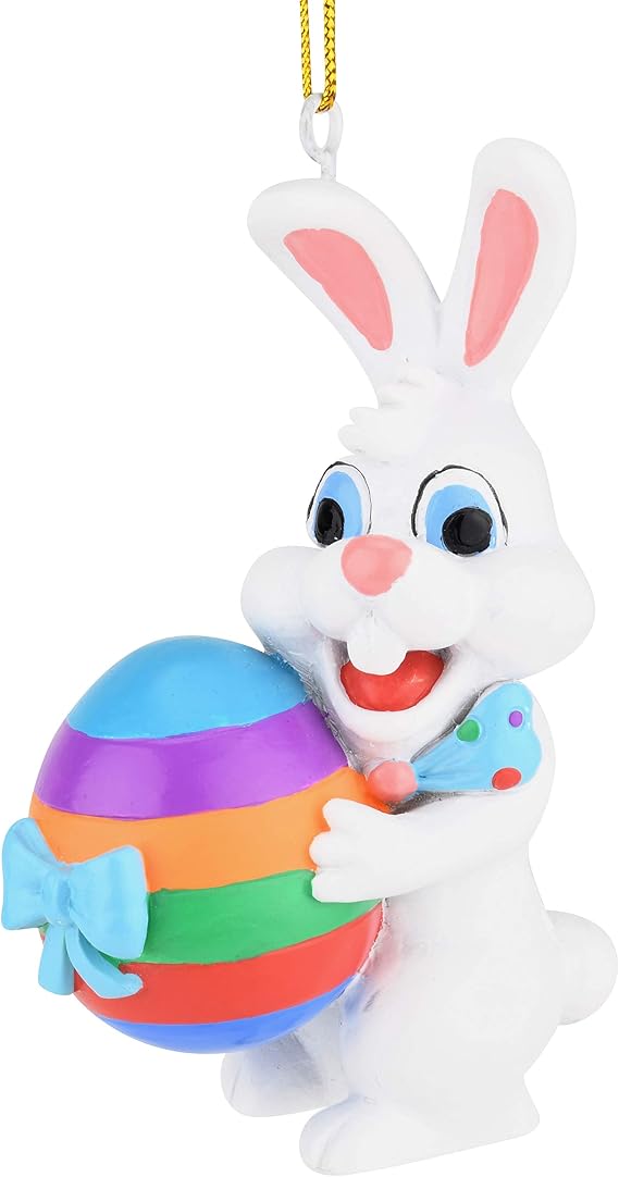 Tree Buddees Easter Bunny Gifting an Easter Egg Ornament Decoration