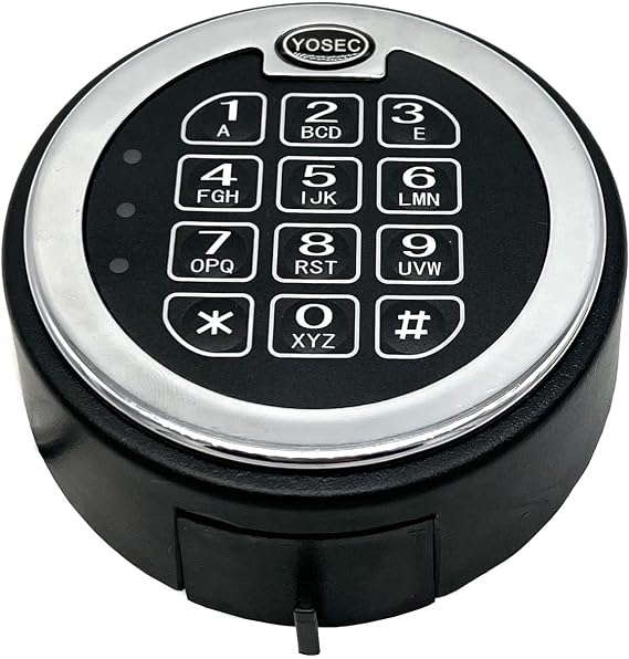 Electronic Digital Keypad Time Delay Lock for Safe Box | Up to 5 User Codes, Time Delay from 0-59 Minutes, Dual Control Model
