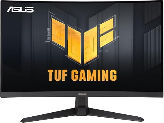 ASUS TUF Gaming 27 1440P Curved HDR Gaming Monitor (VG27WQ3B) - QHD (2560 x 1440), 180Hz, 0.5ms, Extreme Low Motion Blur, FreeSync, 90% DCI-P3, DisplayWidget,