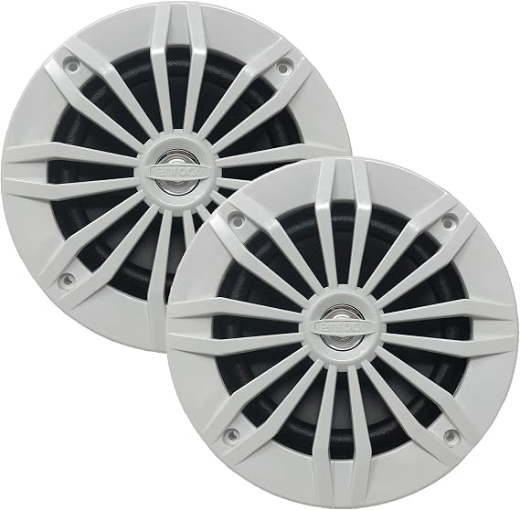EnrockMarine EM270W 6.5-Inch 2-Way 180-Watt Marine Loudspeakers (Pair, White)