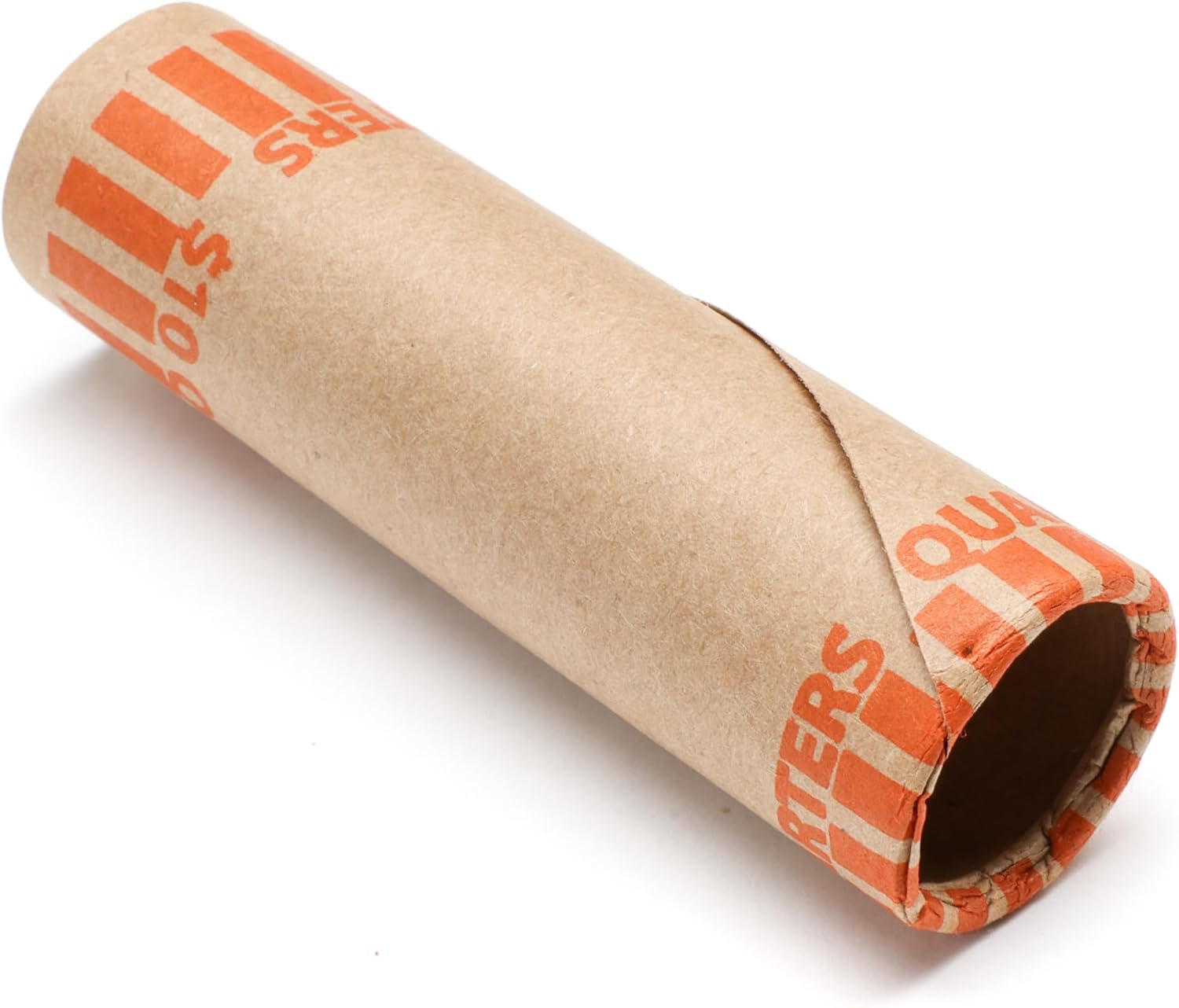 Huron Crimped Quarter Coin Wrapper, $10 Roll Orange 1000 pcs