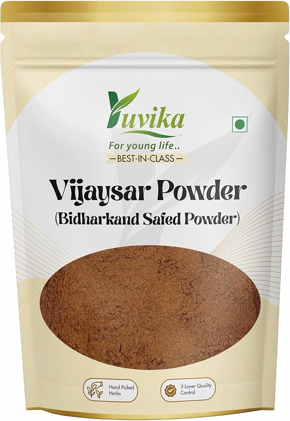 YUVIKA Vijaysar Powder - Pterocarpus Marsupium - Indian Kino Powder (200 Grams)
