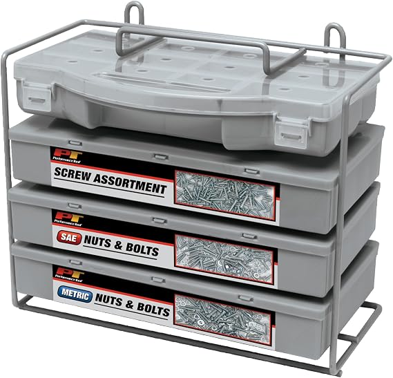 Performance Tool SEA/Metric Nut & Bolt Assortment with Case