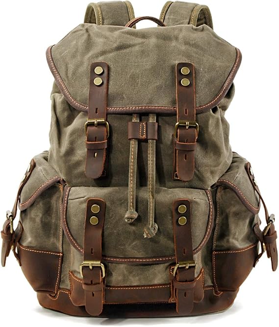 Backpack compatible with Benelli Leoncino 250 green 13L RG8