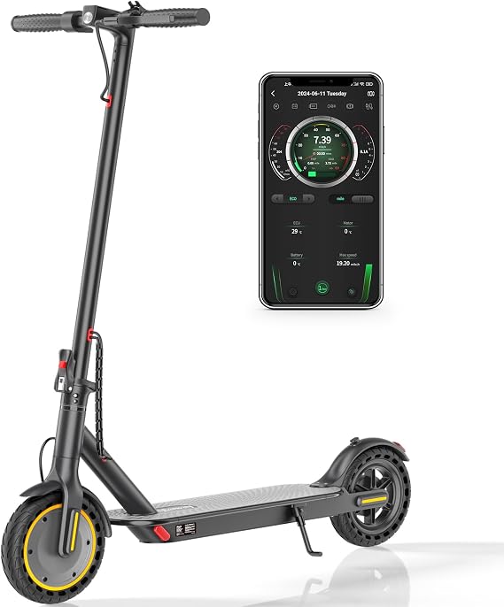 Qlaway 8.5" E Scooter for Adults 19/20 MPH 350/500W Motor 187.2/288.6/444WH Battery, Motorized Scooter Up to 22 Miles Range, Foldable Bearing 265 LBS/APP Control