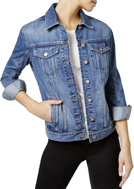 Calvin Klein Jeans womens Oversized Fit Boyfriend Trucker Jacket