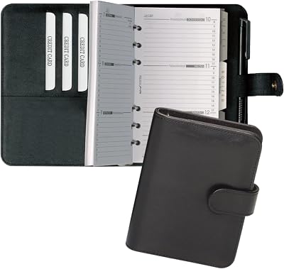 16501 system planner made of soft nappa leather, equipped with: calendar