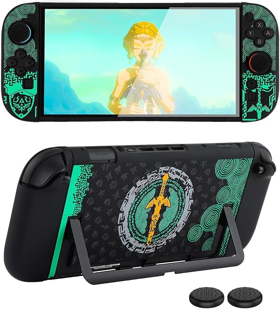 Dockable Protective Case for Switch 2 (2025), Slim Hard PC Shell with Detachable Joy-Con Cover, Anti-Scratch, Anti-Fingerprint, with 2 Thumb Grips
