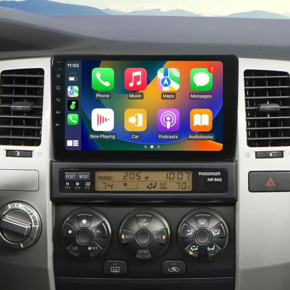 Car Radio for Toyota 4Runner 2003-2009 Stereo Carplay Android Auto | Upgrade 9 Inch Screen GPS Navigation WiFi BT FM/AM Backup Camera Support JBL