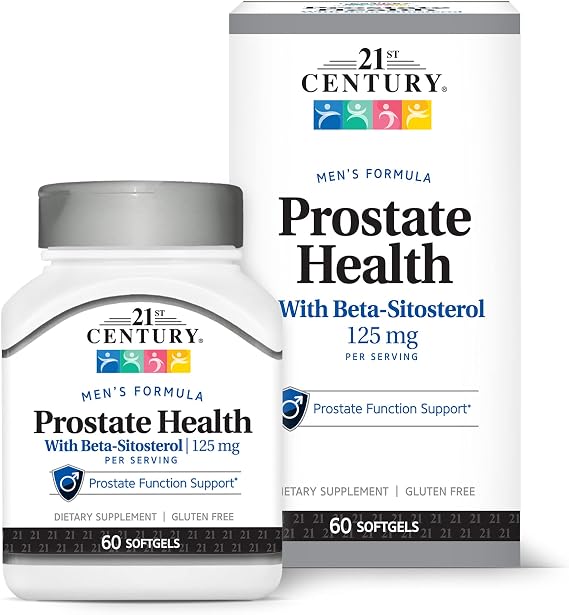 21st Century Prostate Health with Beta-Sitosterol 125mg, 60 Softgels