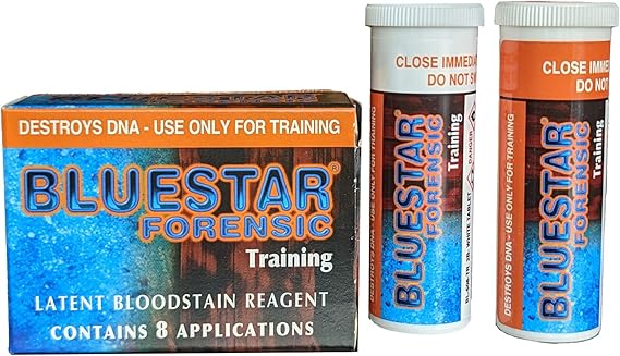 Crime Scene Bluestar Luminol Training Pack (Pack of 8)