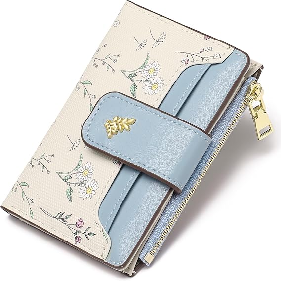 GAEKEAO Wallet Women Small RFID Vegan Leather Card Holder for Women