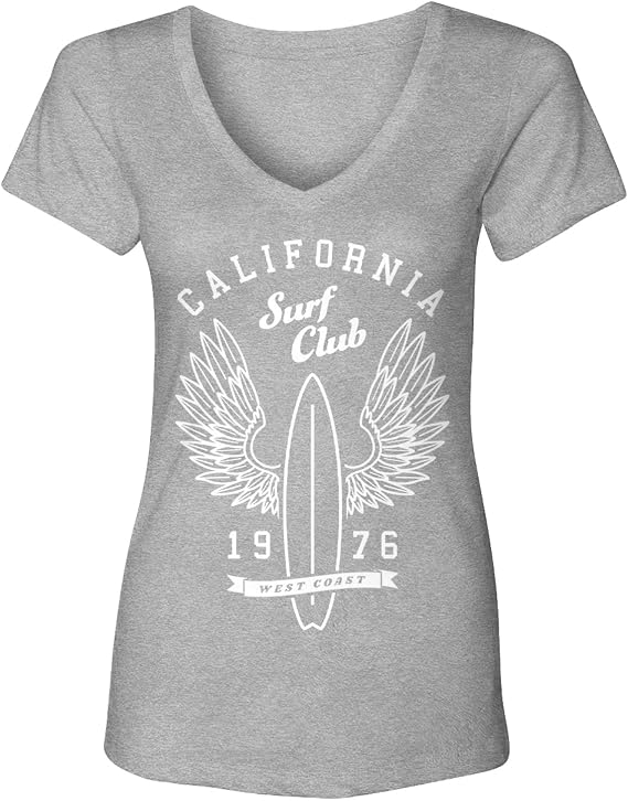 California Surf Club - Cali Surfer Waves Women's V-Neck T-Shirt