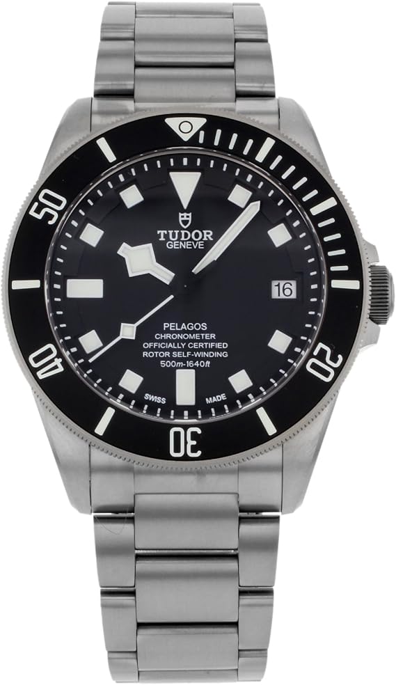 Tudor Pelagos Black Dial Titanium Mens Watch 25600TN-BKTI