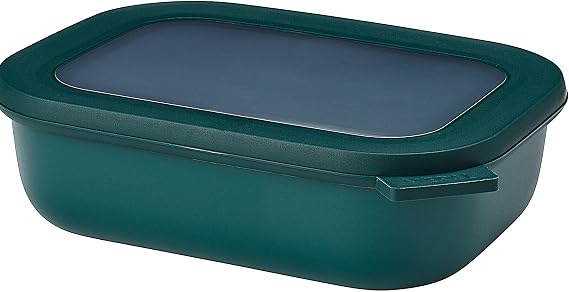 Mepal Cirqula Multi Bowl Rectangular 1000 ml Nordic Pine-Food Storage Box-Stackable-Dishwasher Safe, Polypropylene, 1 ml