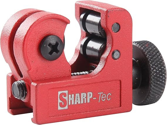 Sharp-tec 3-16mm Mini Pipe Cutter, Adjustable Tube Cutting Tool with Zinc Alloy Body, Copper Pipe Cutter for Plumbing & DIY