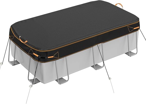 Rectangular Pool Cover for above ground Swimming pools 9x18FT