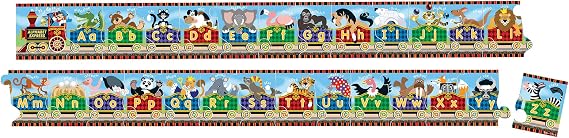 Melissa & Doug Alphabet Express Jumbo Jigsaw Floor Puzzle (27 pcs, 10 feet Long) - FSC Certified
