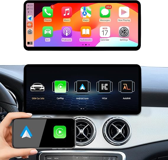 Ultra Narrow 12.3 Inch 1920 * 720 Android Auto Radio for Mercedes Benz A Class W176 GLA X156 CLA C117 G Class W463 Carplay Car Multimedia Stereo Touch Screen (Linux 4.5 System)