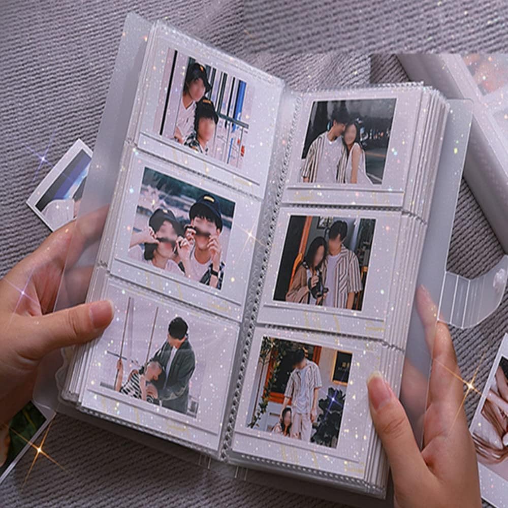 Kpop Photocard Holder Book,Photocard Sleeves,Photocard Binder, Card Protectors Sleeve Pages,Transparent, Portable, 240-Cards,for 3.42in × 2.24in Photocard