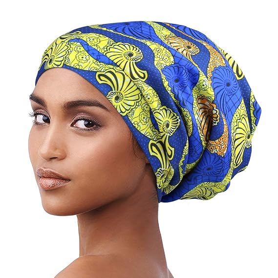 Sleep Cap Satin Bonnets Hat for Black Women Natural Hair Curly Hair Braids