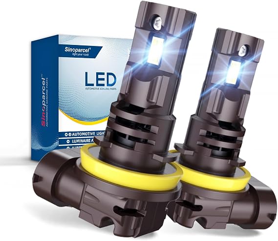 Sinoparcel H11 LED Headlight Bulbs, High Output, 6500K White