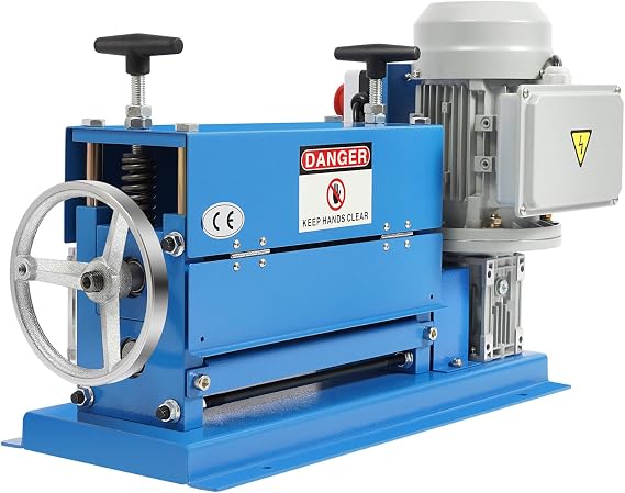 Electric Wire Stripper 370W Cable Stripper Machine 11-Channel 10 Blades Automatic Wire Stripper 1.5mm-38mm Cable Stripper Tool Portable Wire Stripping Machine for Leftover Cable Recycling