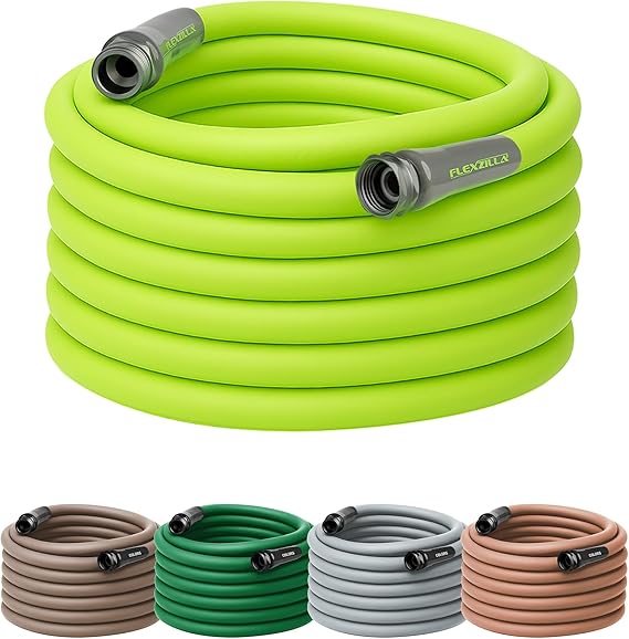 Flexzilla Garden Hose 5/8 in. x 75 ft, Heavy Duty, Lightweight, Drinking Water Safe, ZillaGreen - HFZG575YW-E