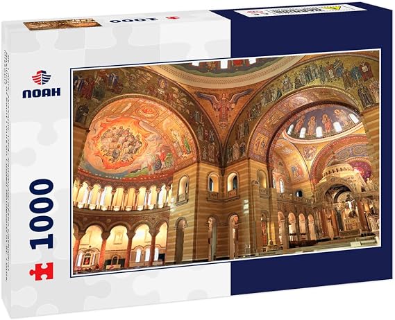 Noah American Games 1000 Piece Jigsaw Puzzle: St. Louis, Missouri, USA - Sanctuary of the Cathedral Basilica of Saint Louis on Lindell Boulevard