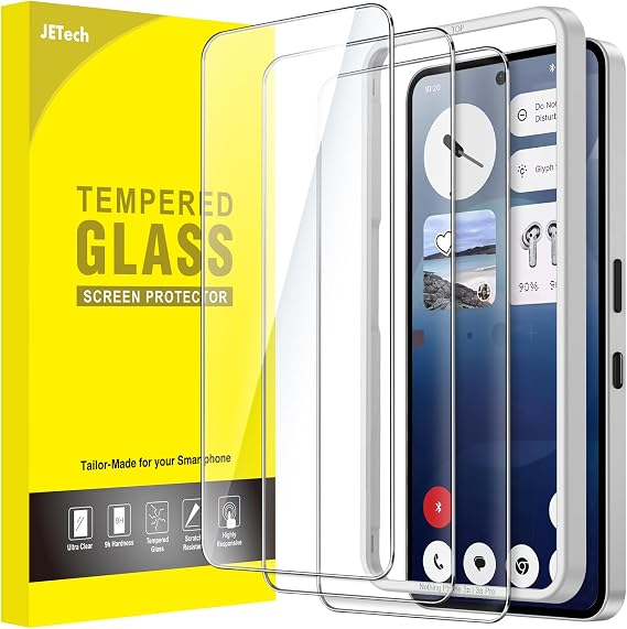 JETech Screen Protector for Nothing Phone 3a/3a Pro, 3-Pack