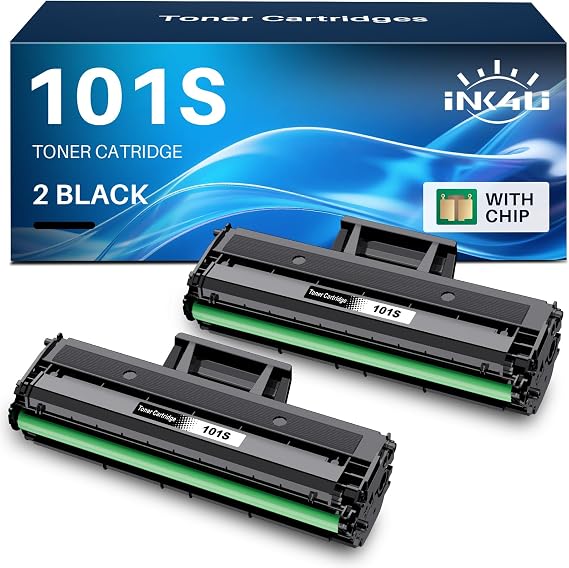 INK4U D101S Compatible for Samsung MLT-D101S D101S Toner Cartridges | for Samsung ML-2160 ML-2165 ML-2162 ML-2168 ML-2165W SCX-3405 SCX-3405W SCX-3405FW SCX-3400 SF-760 SF-761 2 Black