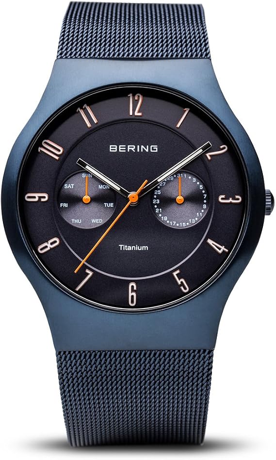 BERING Men's Quartz Watch | 39mm Case | Wristwatch with Stainless Steel Case | Classic Collection | 11939-393