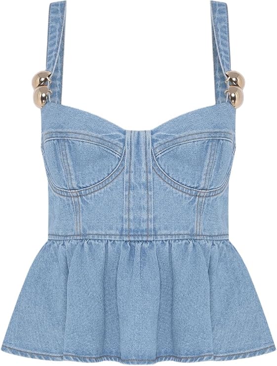 Marina Denim Top