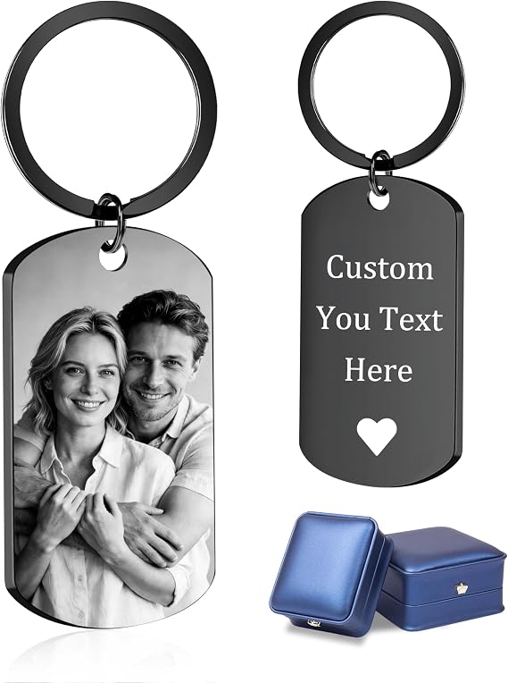 BEXOA Custom Keychain with Picture Logo Text