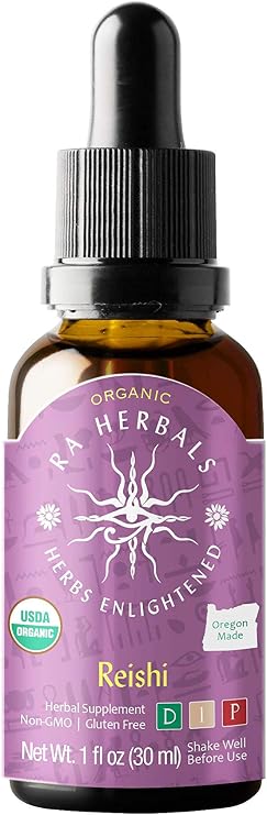 Ra Herbals Organic Reishi Liquid Extract - Immune System Support - 1 fl oz