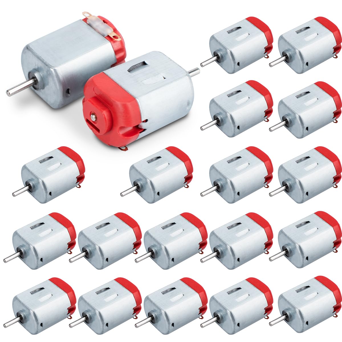 20 Pcs Micro DC Motor Small DC Motor Mricor 130 DC 3V-5V 23000RPM for DIY Toys and Science Experiments
