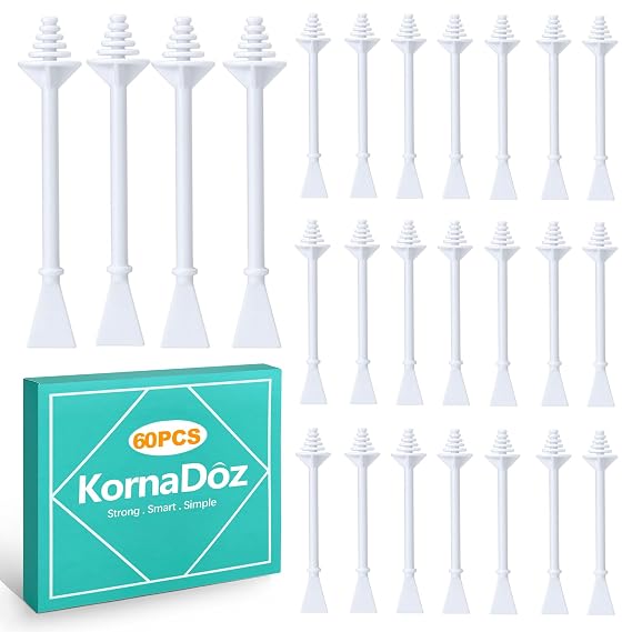 60 Pieces Nose Hair Wax Applicator Sticks, Nasal Hair Remover & Ear Wax Sticks for Nostril Cleaning, Painless Facial Hair Removal for Men and Women