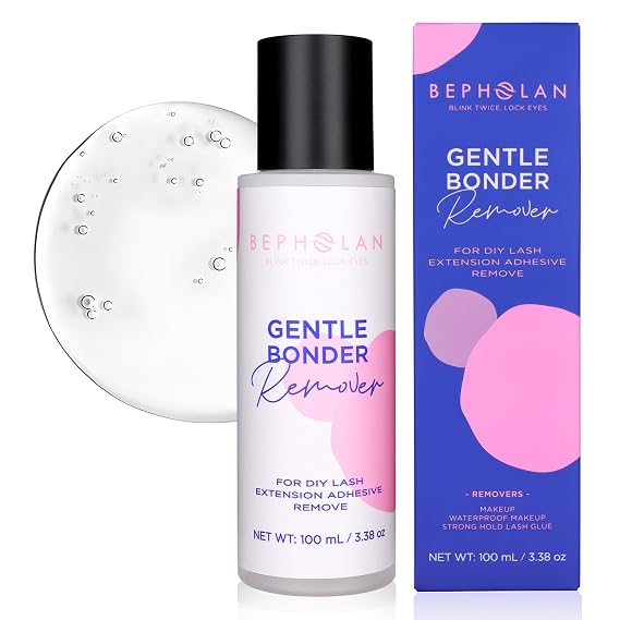 BEPHOLAN Cluster Lash Glue Remover 100ml, Makeup Remover for Sensitive Eyes