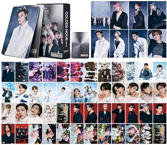ATEEZ Photo Cards, 55-Piece Set of Ateez Photocards, Ateez Lomo Cards, Must-Have for Fans