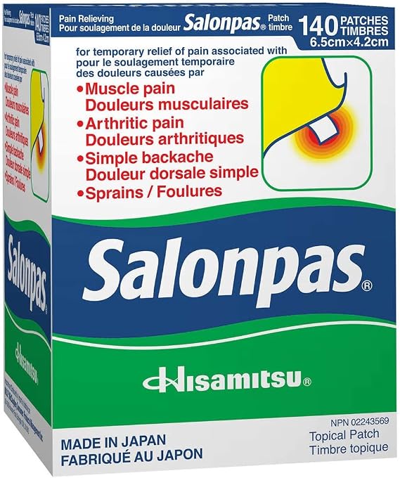 Salonpas Pain Relieving Patch, 140 Patches