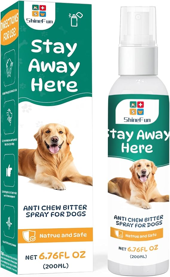 Bitter Apple Spray for Dogs Dog Repellent Spray ,No Chewing of Furniture & Cables, Deters Random Defecation, For Indoor & Outdoor Restricted Area Training, 200mL, Suitable for All Dog Breeds