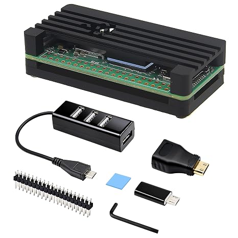 アルミ製ヒートシンクケースキット Raspberry Pi Zero 2 W用