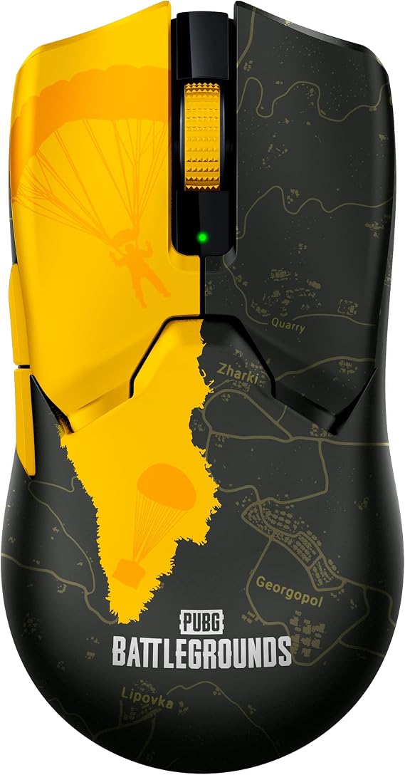 Razer Viper V2 Pro - 58g Ultralight Wireless Esports Gaming Mouse (Optical Sensor with 30K DPI Wireless Hyperspeed Technology Optical Gen 3 Mouse Switch 5 DPI Options) PUBG Ed.