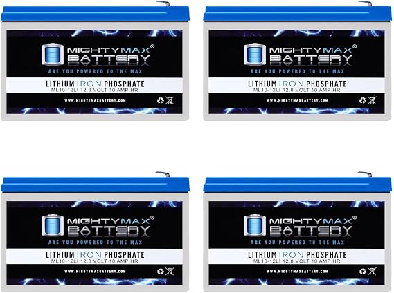 Mighty Max Battery 12V 10AH Lithium Replacement Battery Compatible with Deltec PRM 700-4 Pack