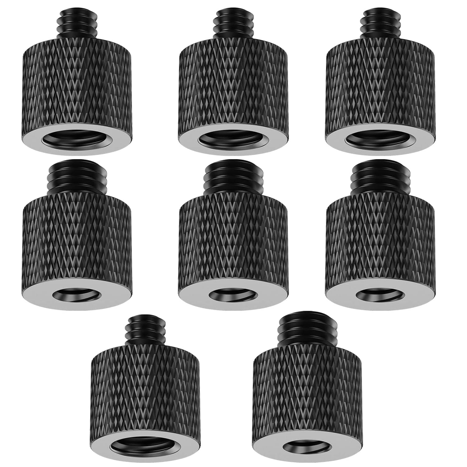 Stativ Schraube Adapter 1/4“ auf 3/8“ und 3/8“ auf 1/4“ Gewindeadapter Kameraschrauben Adapter für Kamerastative Einbeinstativ Mikrofonstativ Lampenstative 8 Stück