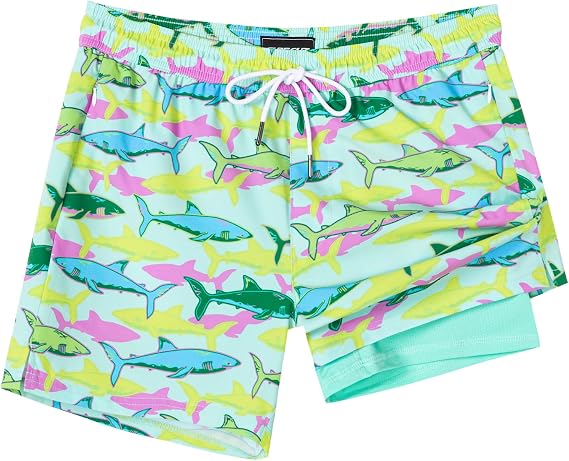 SURF Cuz Men's Swim Trunks Quick Dry Printed Swim Shorts with Mesh Lining Funny Swimwear