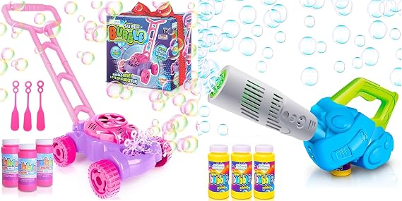 Bubble Mower & Bubble Leaf Blower Bundle