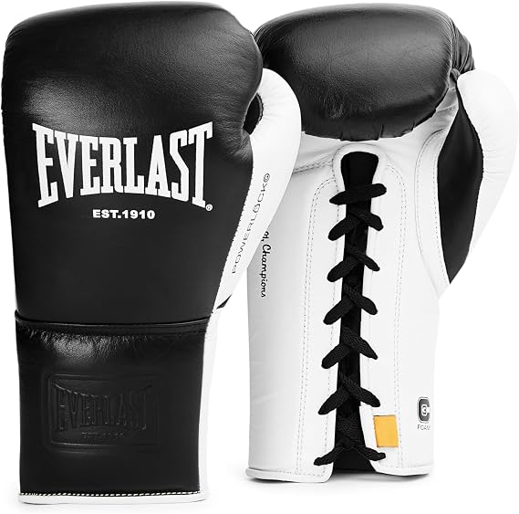 Everlast Powerlock OG Pro Fight Boxing Gloves for Bags & Competition, Advanced Foam, Ergonomic Grip - Authentic Everlast
